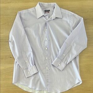 Van Heusen Purple Dress Shirt Long Sleeve